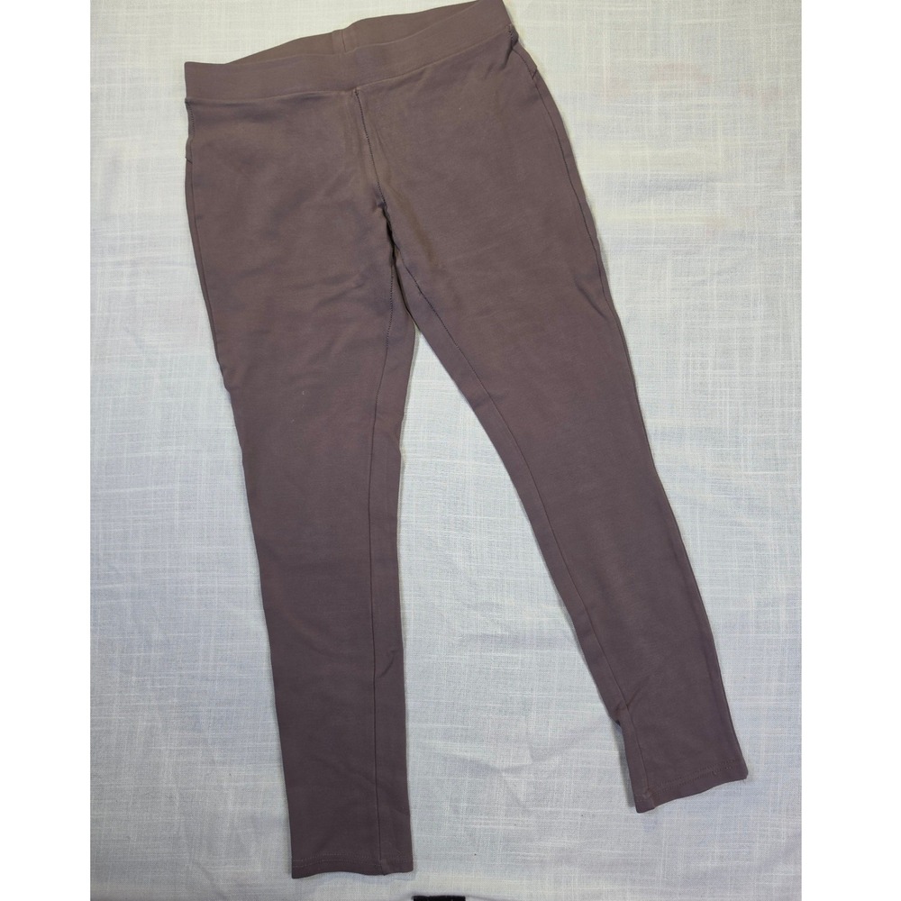 Soho Girls Mauve Brown Ponte Knit Leggings Tapered Pull On Pants Size Medium